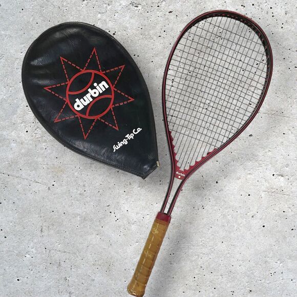 Vintage Durbin Aluminum Tennis Racquet With Cover Princeton Sports